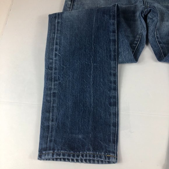 Levi's Made & Crafted Jeans Men's 31 X 31* Tack Slim Fit Blue Distressed Denim - Picture 4 of 16